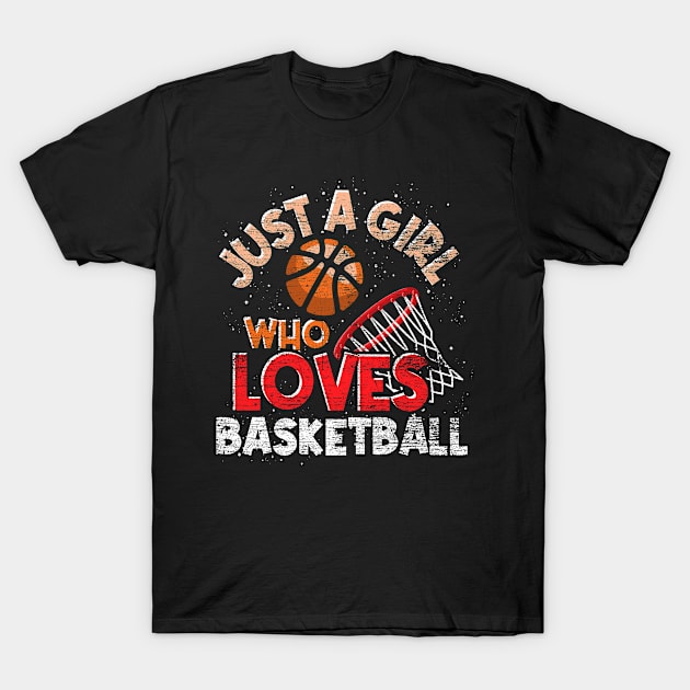 Women Basketball Player Sport Lover Girls Basketball T-Shirt by ShirtsShirtsndmoreShirts